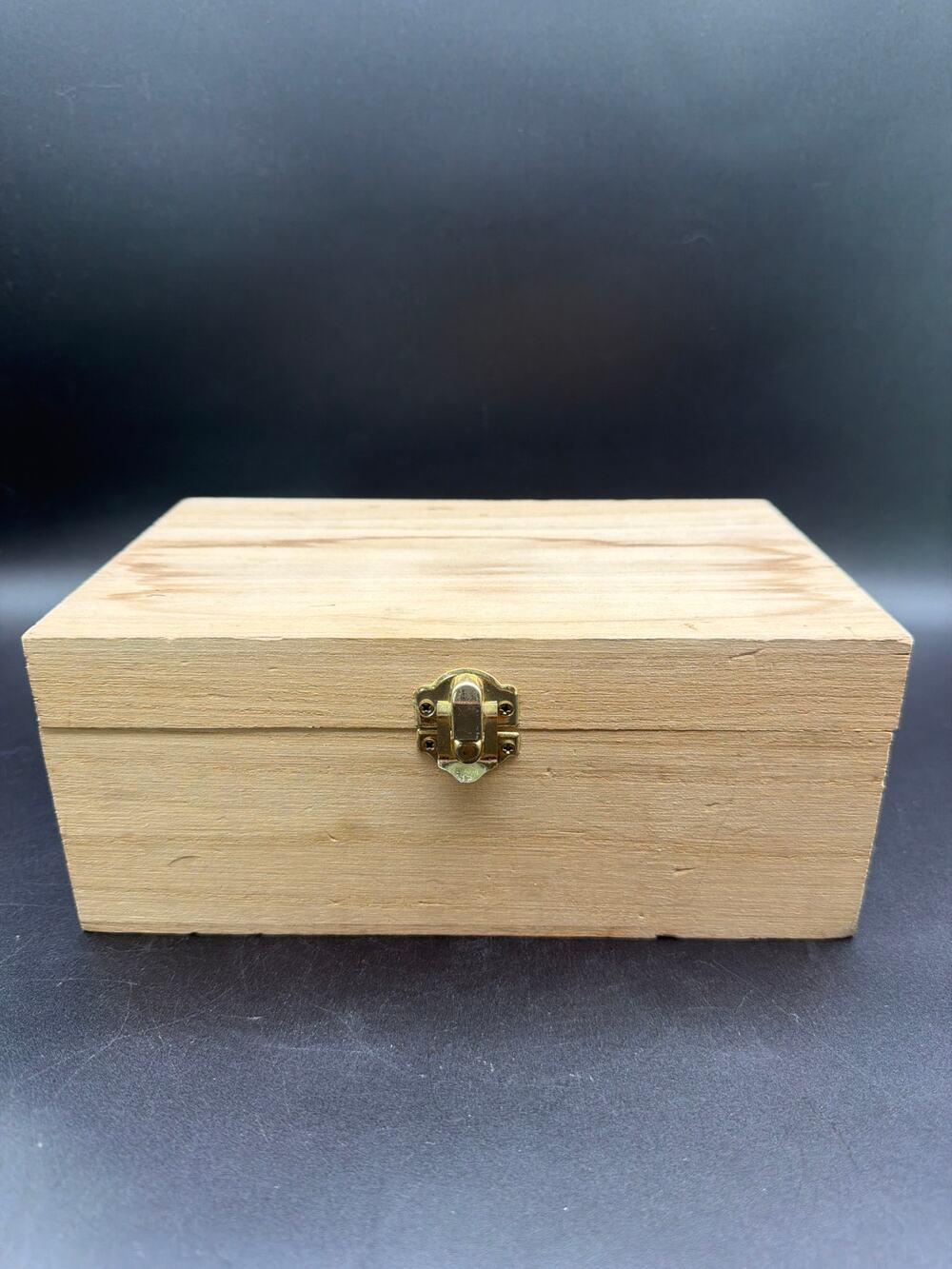 Unfinished Wooden Keepsake Box DIY Craft Project Paint Ready Memory Box